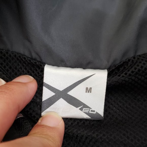 Maxed Men's Lightweight Windbreaker Jacket Grey/Black Size Medium - Picture 3 of 8